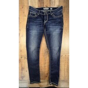 BKE Stella Womens Jeans Size 30R Dark Wash Stretch Skinny Straight Denim